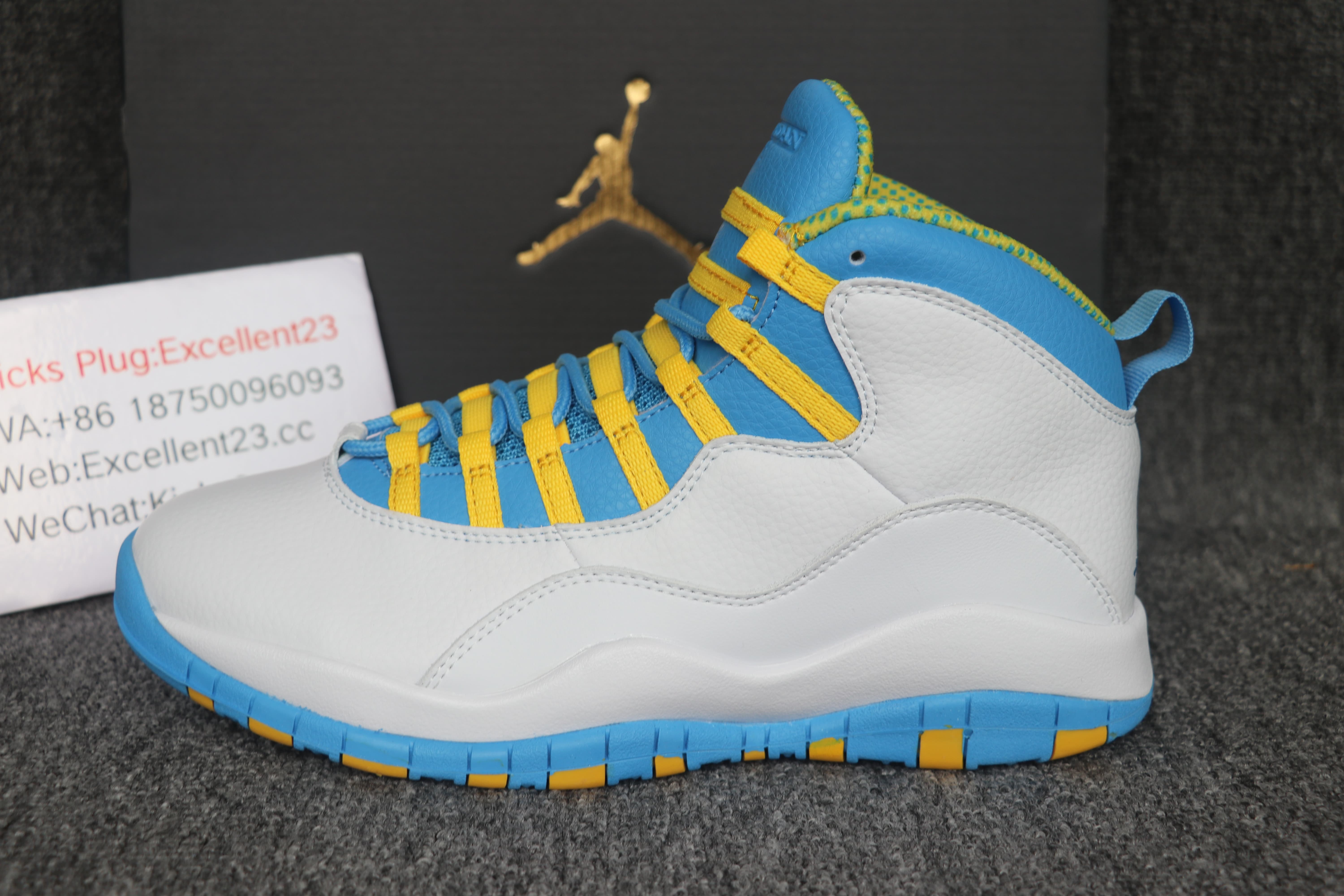 Nike Air Jordan 10 Carolina Blue Yellow