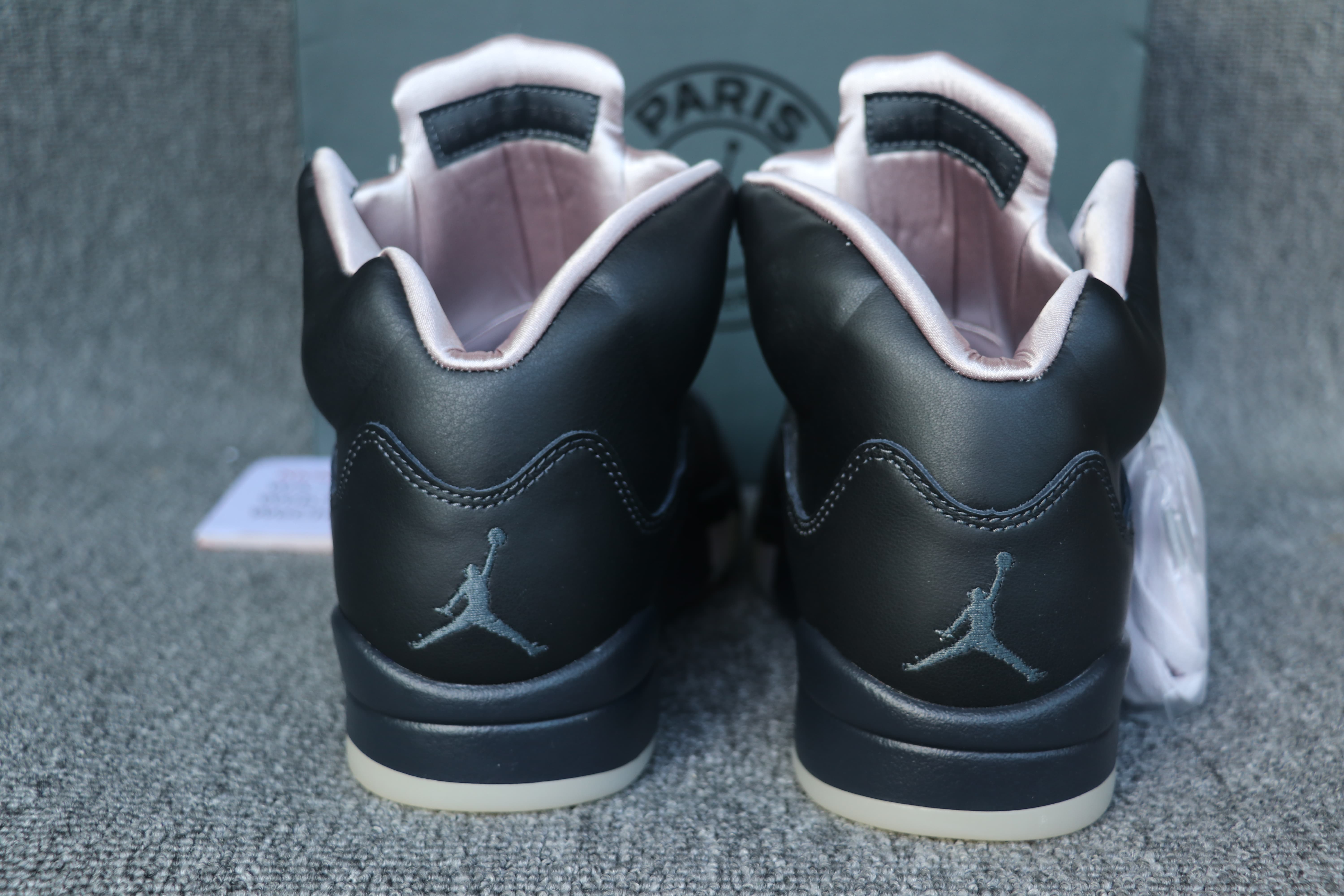 Paris x Air Jordan 5 Black Pink