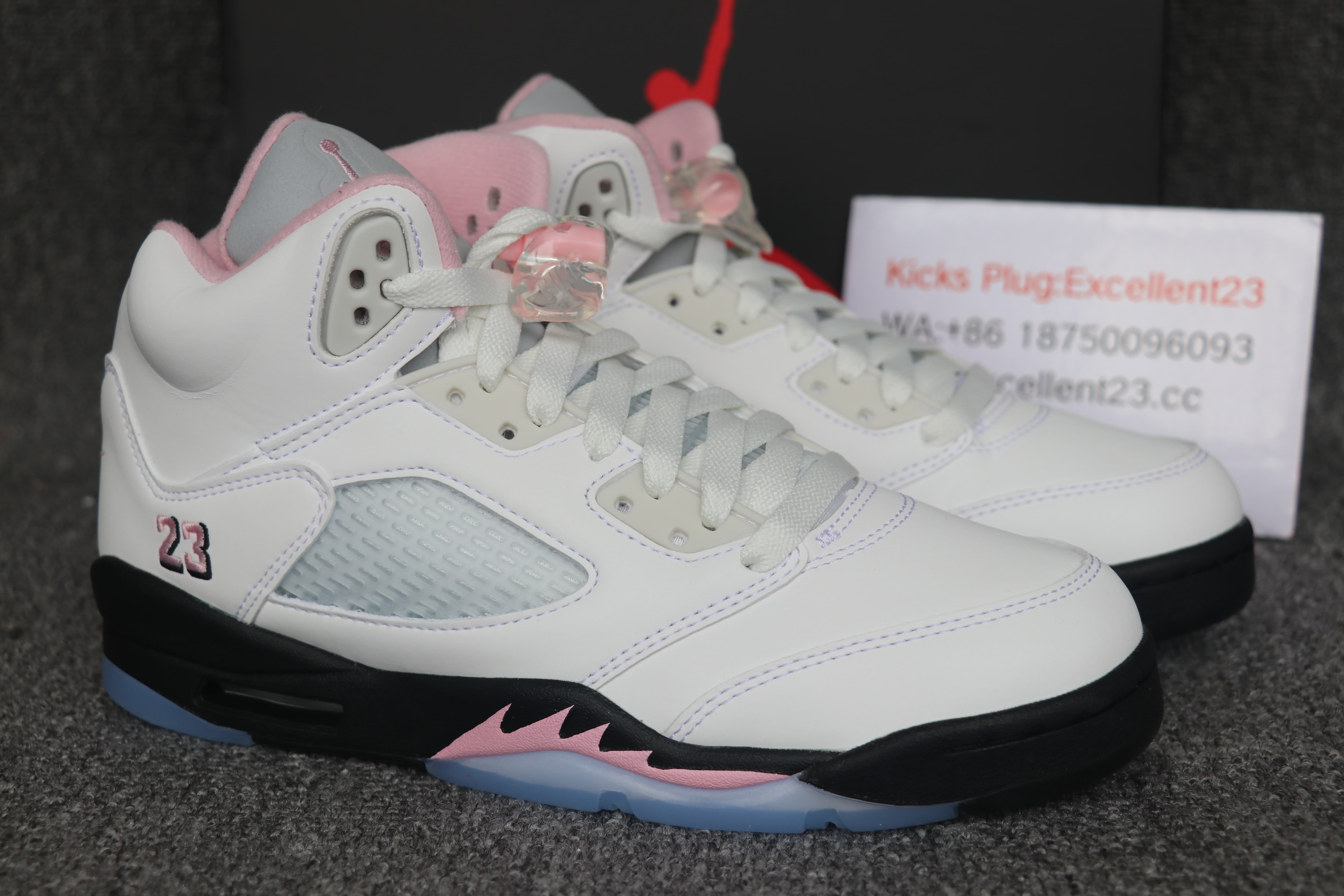 Youth Air Jordan 5 Medium Soft Pink