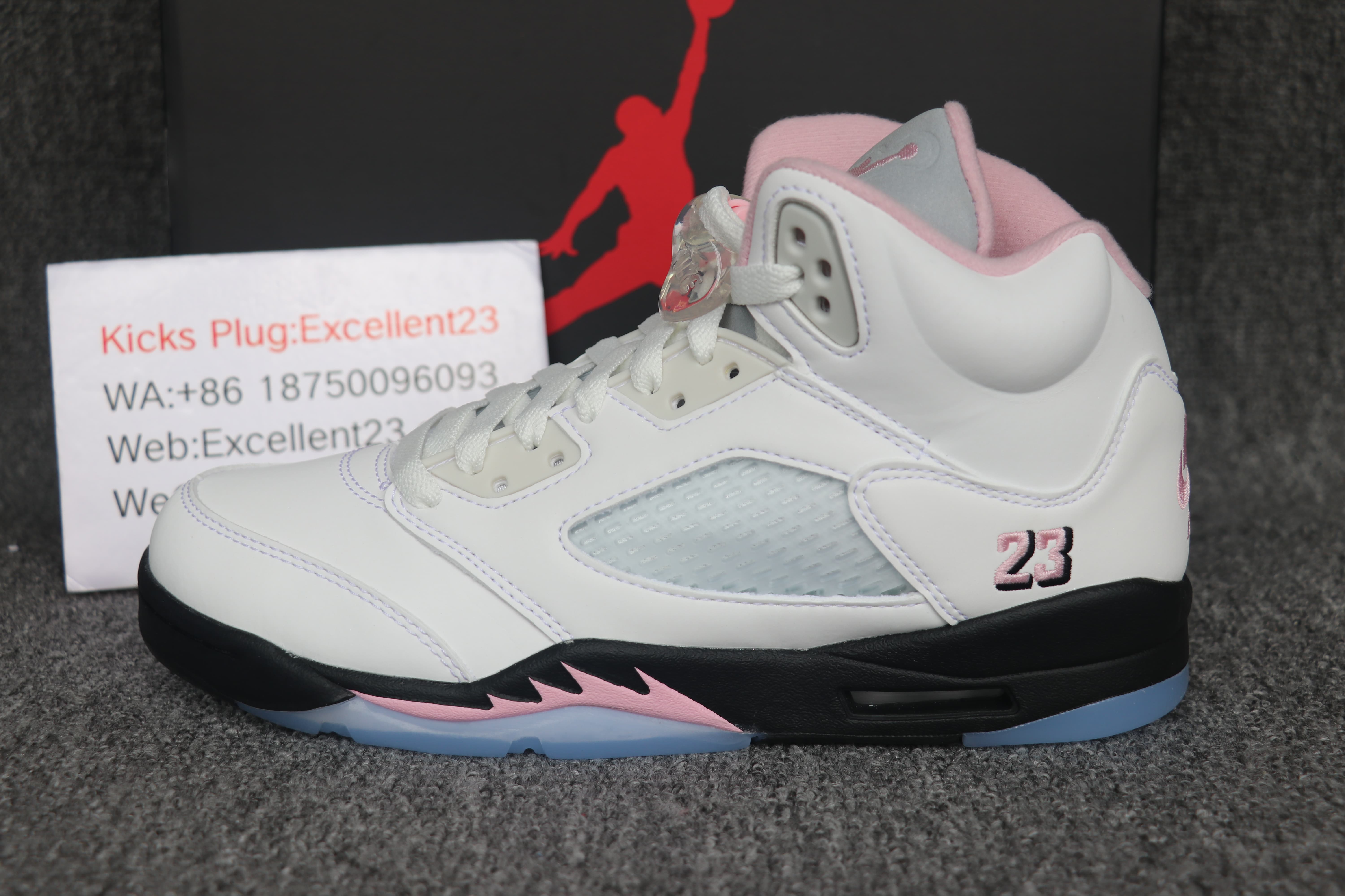 Youth Air Jordan 5 Medium Soft Pink