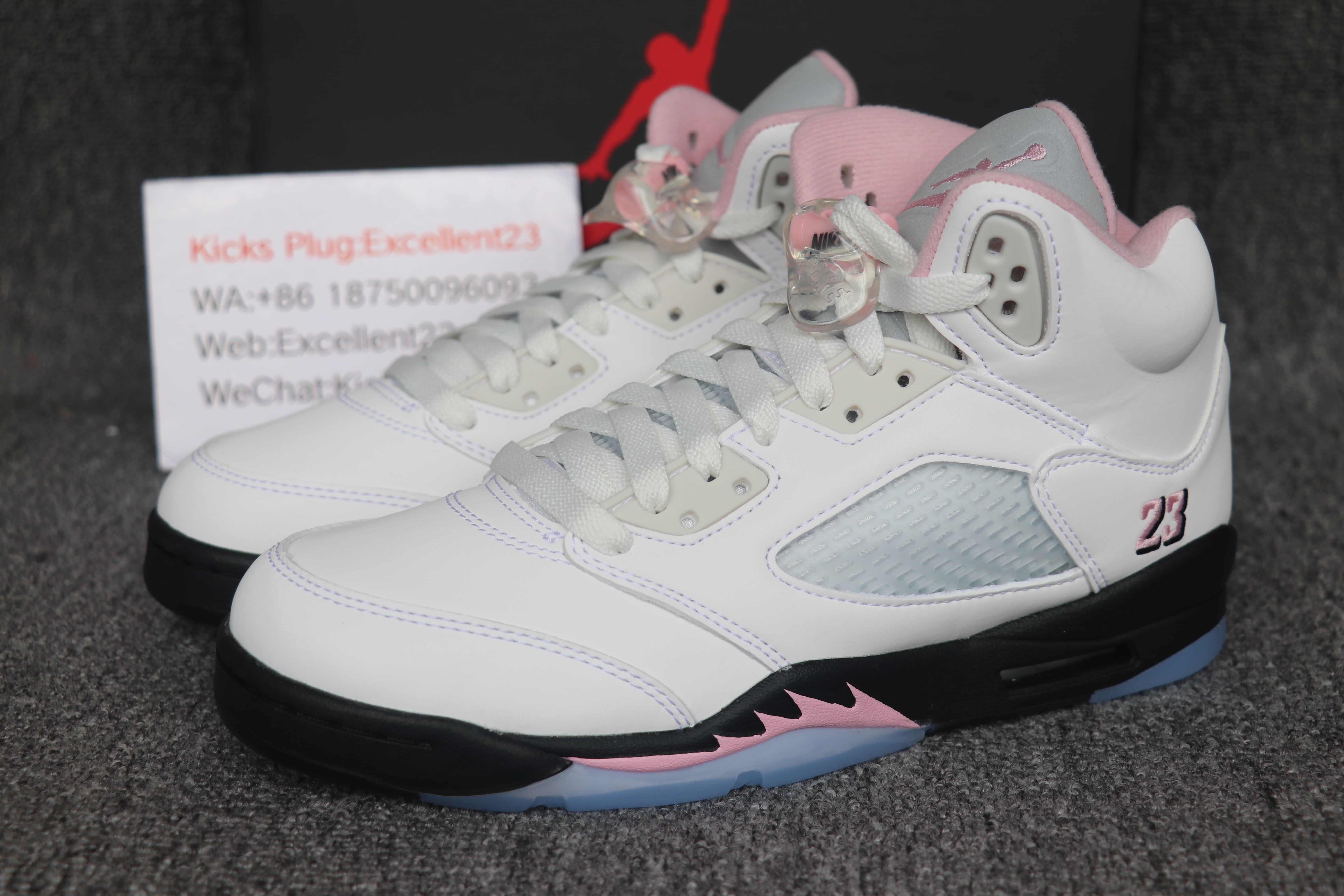 Youth Air Jordan 5 Medium Soft Pink