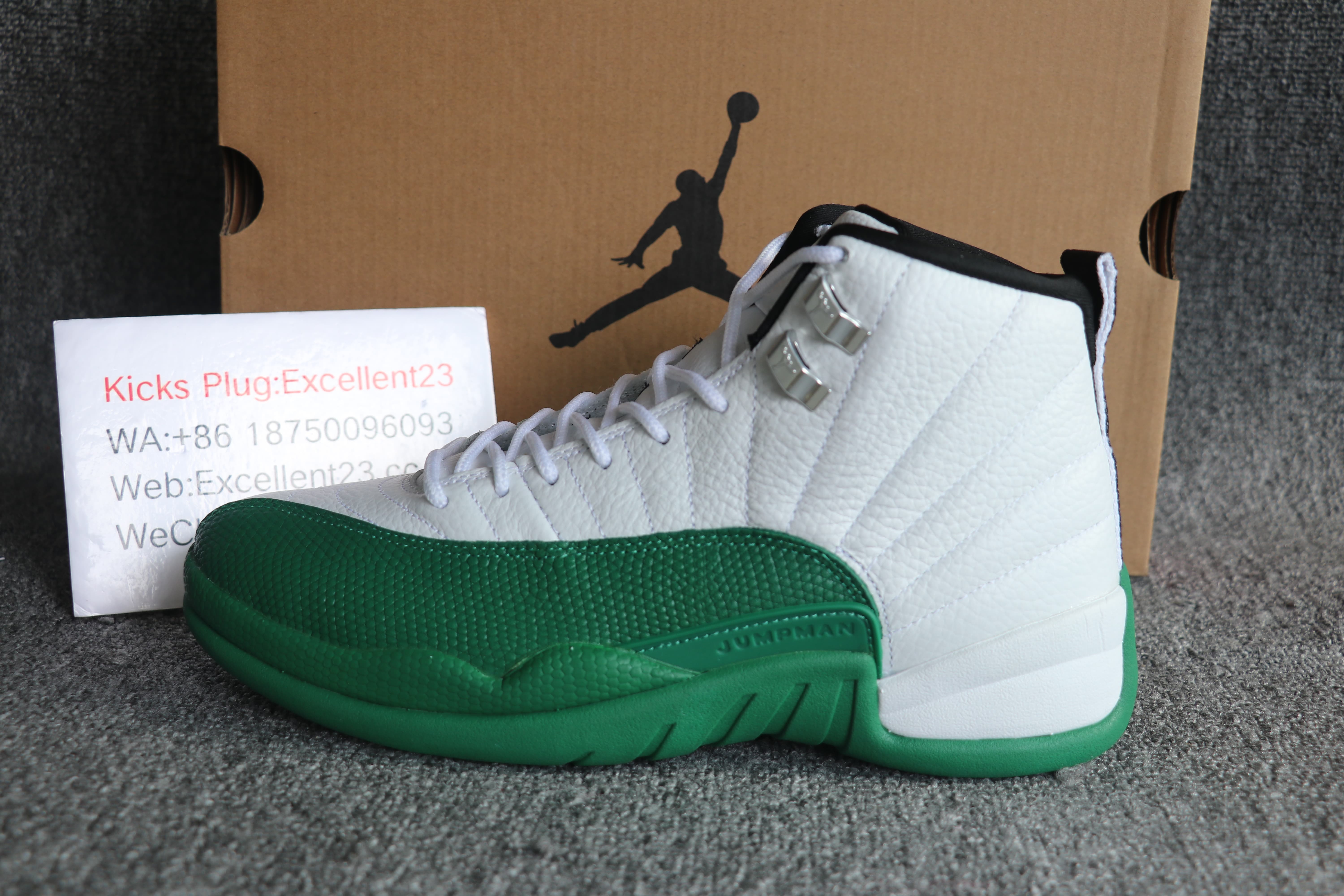 Air Jordan 12 White Green