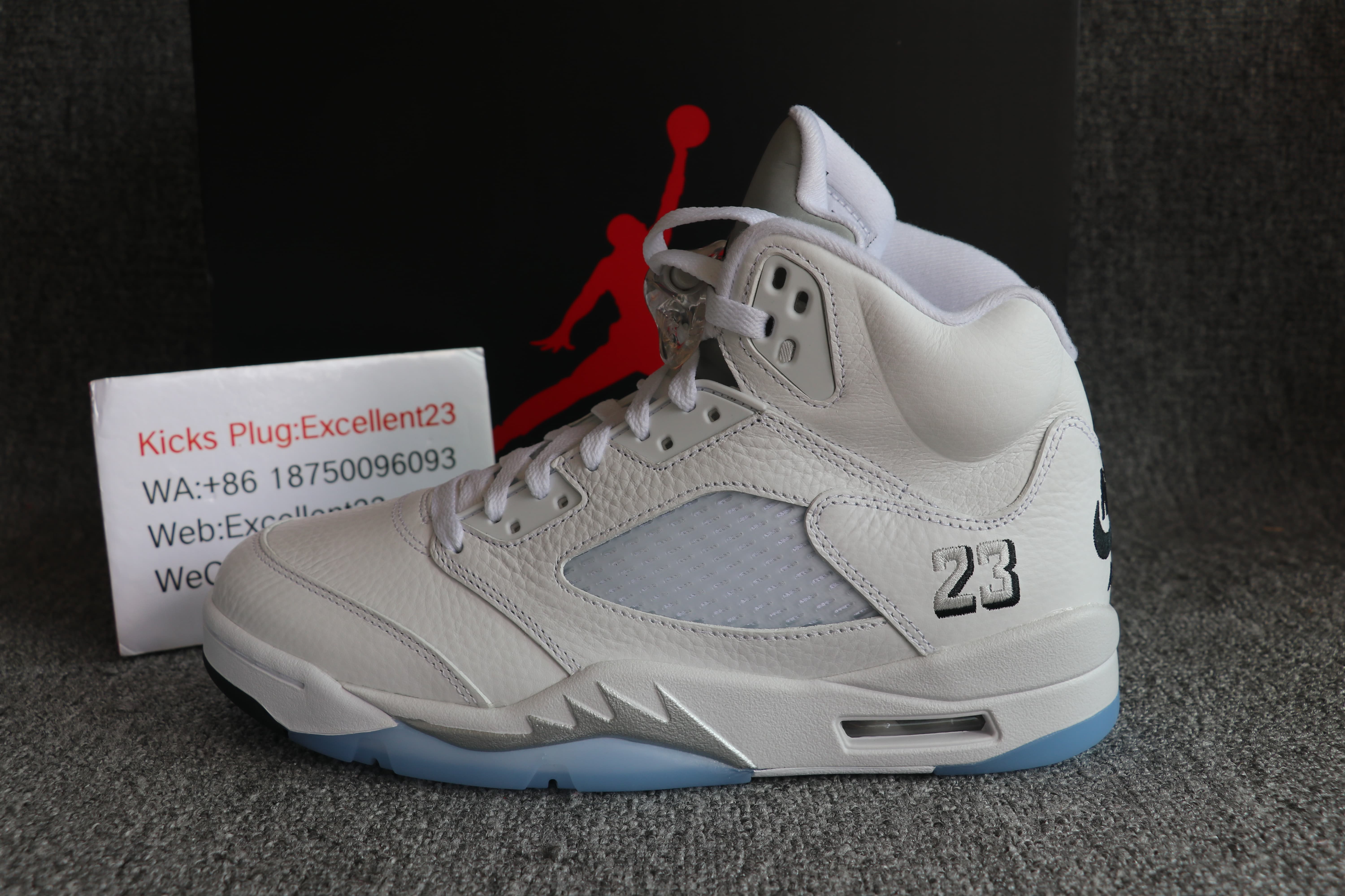 2026 Air Jordan 5 White Metallic Sliver