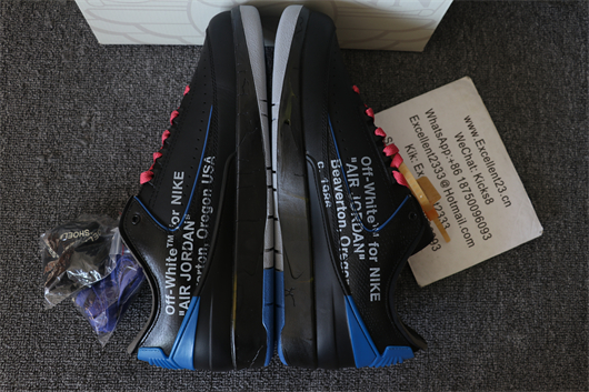 Off White x Nike Air Jordan 2 Black