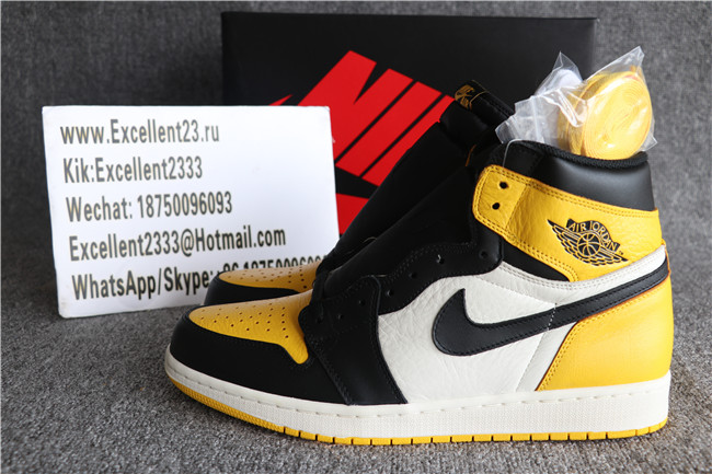 2019 Authentic Nike Air Jordan 1 Retro Yellow Toe