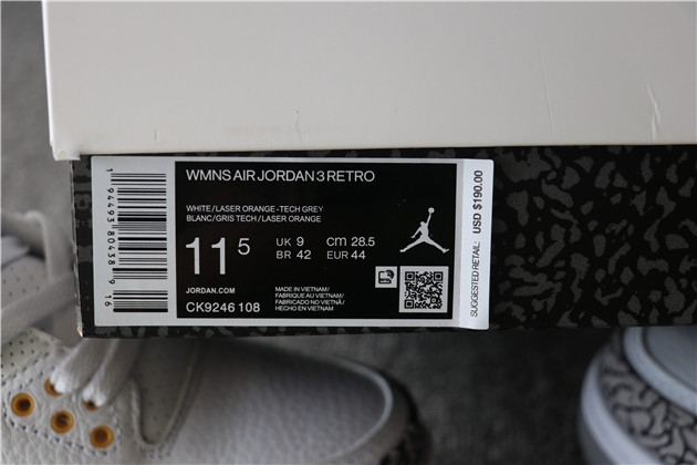 Nike Air Jordan 3 Laser Orange