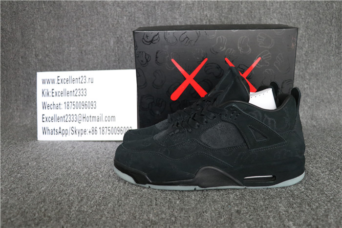 Authentic Kaws X Air Jordan 4 Retro Black