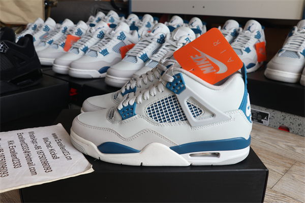 Nike Air Jordan 4 White Blue