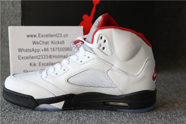 Authentic Nike Air Jordan 5 Retro Fire Red