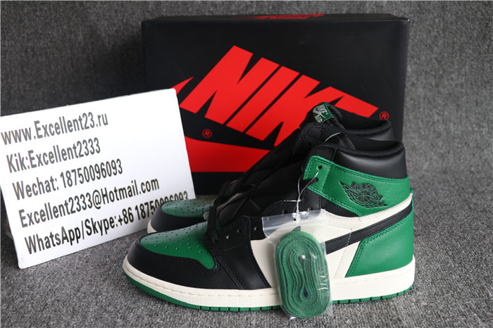 Authentic Nike Air Jordan 1 Retro Pine Green