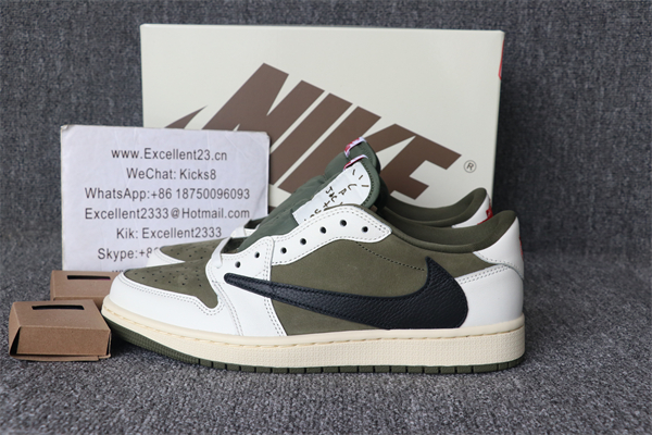 Travis Scott x Air Jordan 1 Low Olive