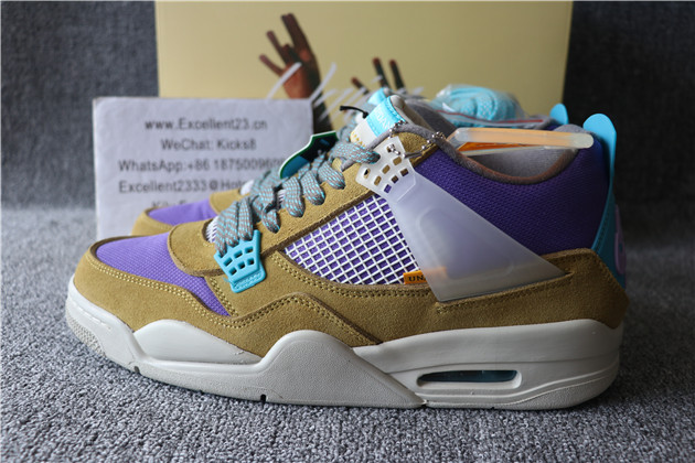 Union x Nike Air Jordan 4 Taupe Haze Purple