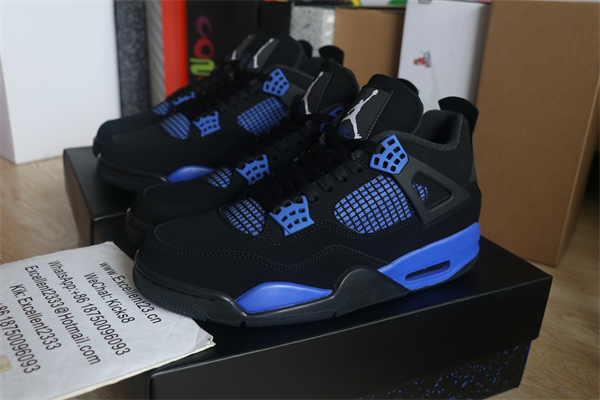 Nike Air Jordan 4 Blue Black