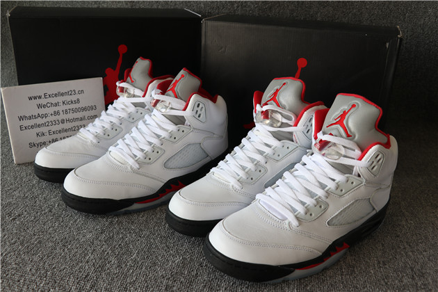 Authentic Nike Air Jordan 5 Retro Fire Red