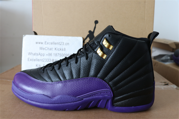 Nike Air Jordan 12 Black Purple