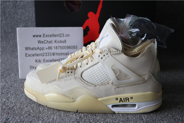 Off White x Nike Air Jordan 4 WMNS Snail(Double Check Size)