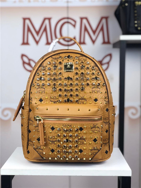 MCM Stark Diamond Visetos Backpack Size 26-33-13cm 003