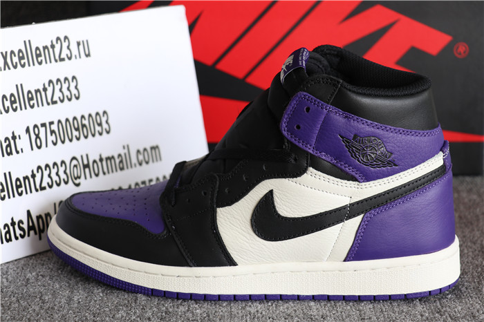 Authentic Nike Air Jordan 1 Retro Court Purple
