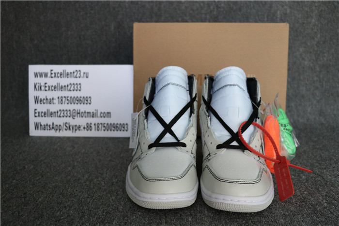 Off White X Nike Air Jordan 1 Retro Grey