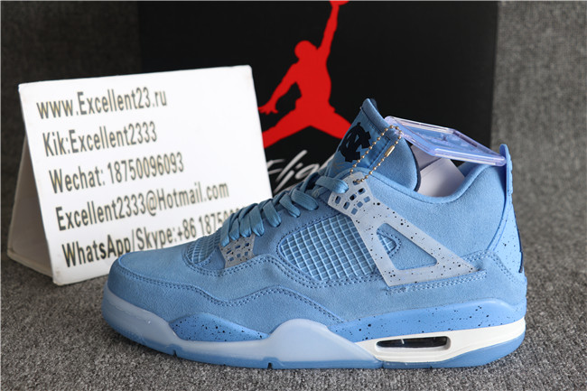 Authentic Air Jordan 4 Retro PE UNC
