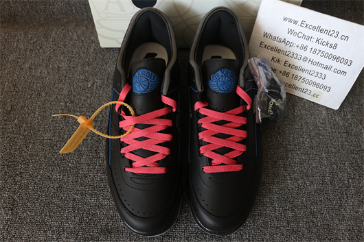 Off White x Nike Air Jordan 2 Black