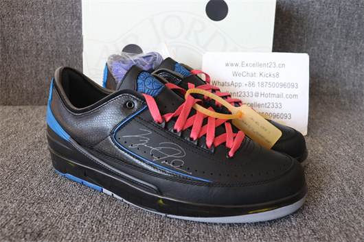 Off White x Nike Air Jordan 2 Black