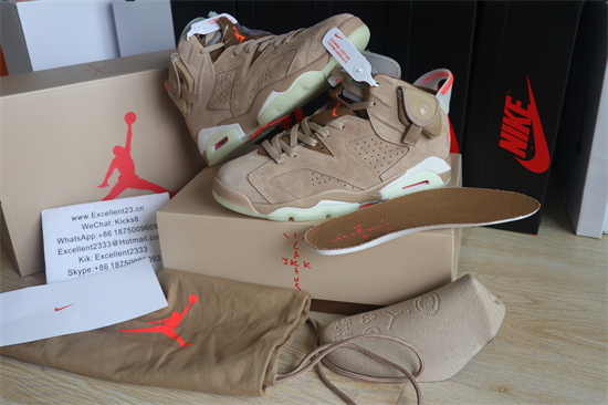 Travis Scott Air Jordan 6 British Khaki