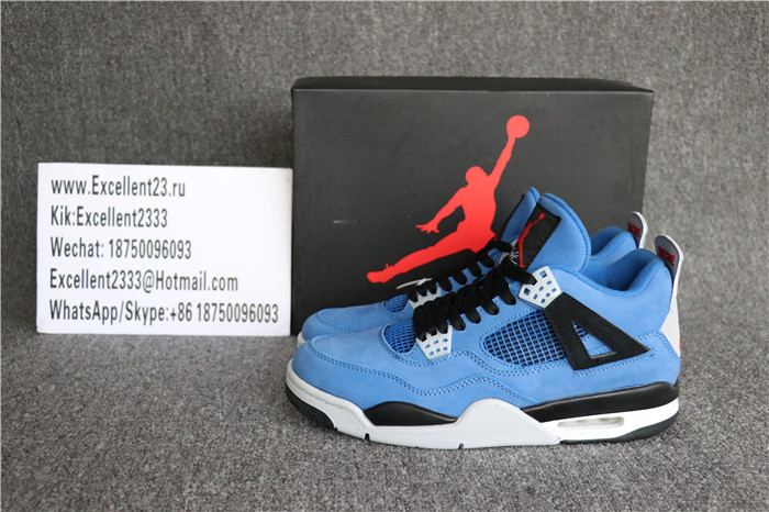 2018 Authentic Nike Air Jordan 4 Retro Eminem Blue