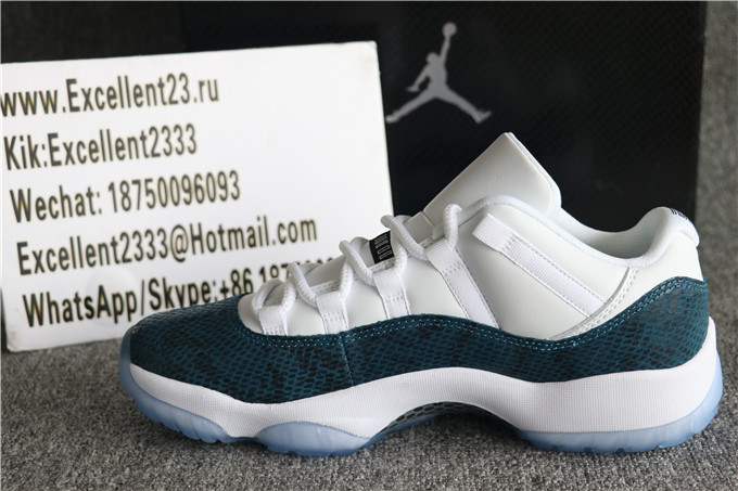 Nike Air Jordan 11 Low Retro Navy Blue Snakeskin