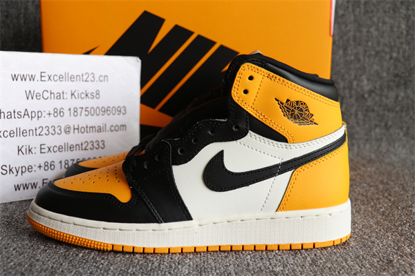 Nike Air Jordan 1 Yellow Black
