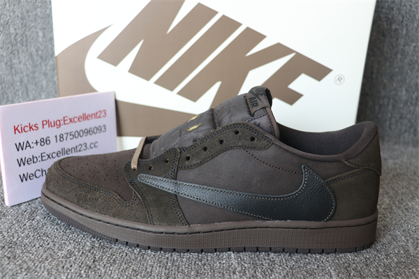 Travis Scott x Jordan 1 Low Velvet Brown Dark Mocha