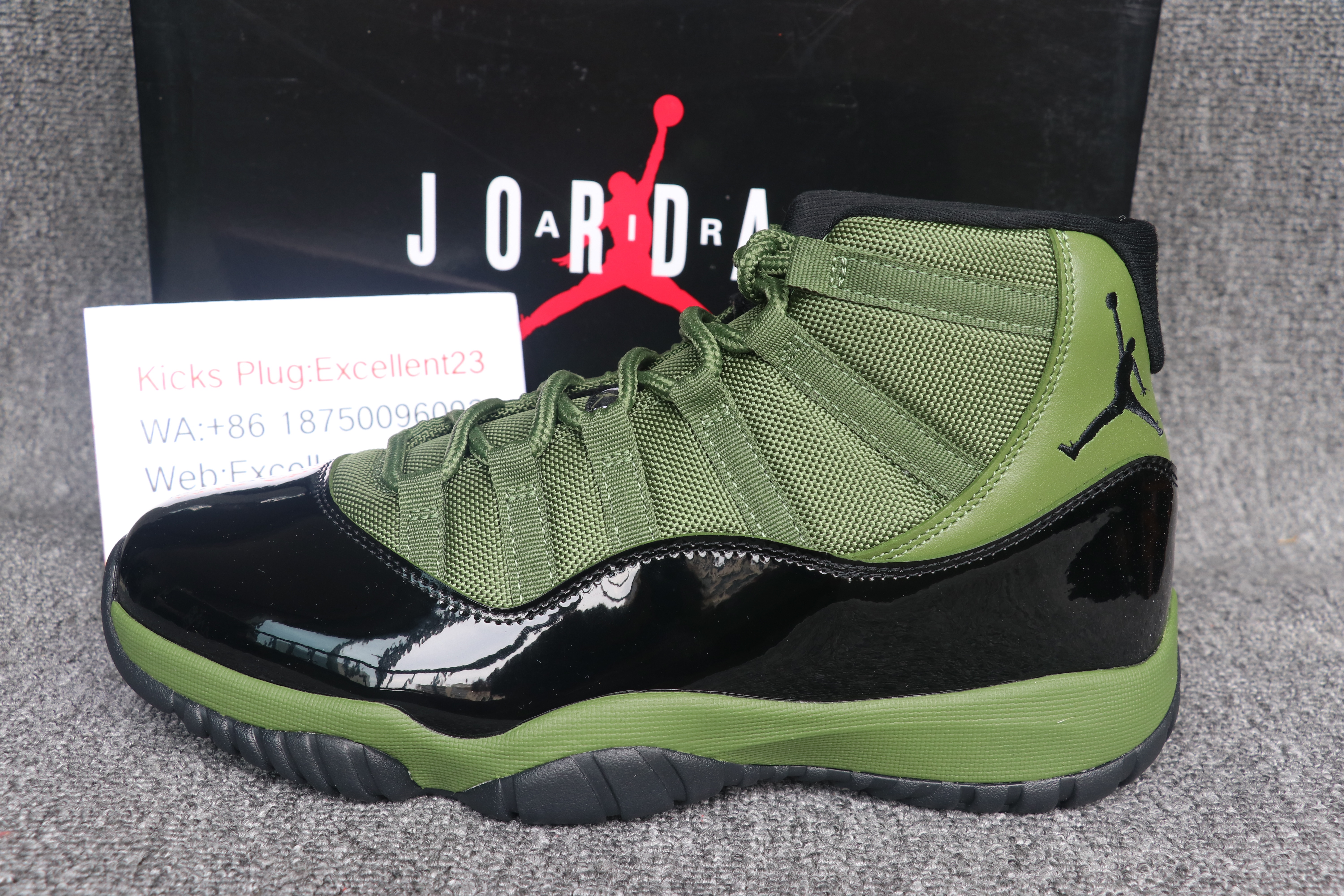 Nike Air Jordan 11 High Green Black