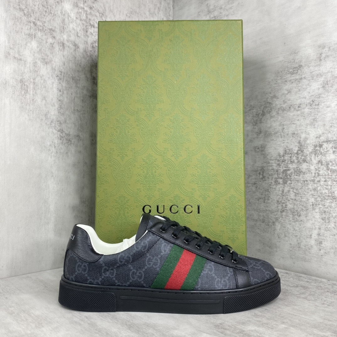 Gucci Ace Black Bear Casual Shoes