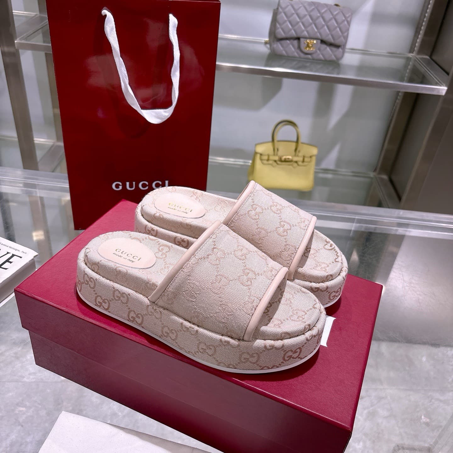 Gucci Slippers Heel High2.0cm