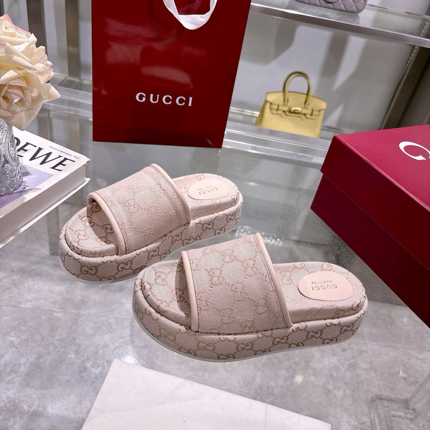 Gucci Slippers Heel High2.0cm