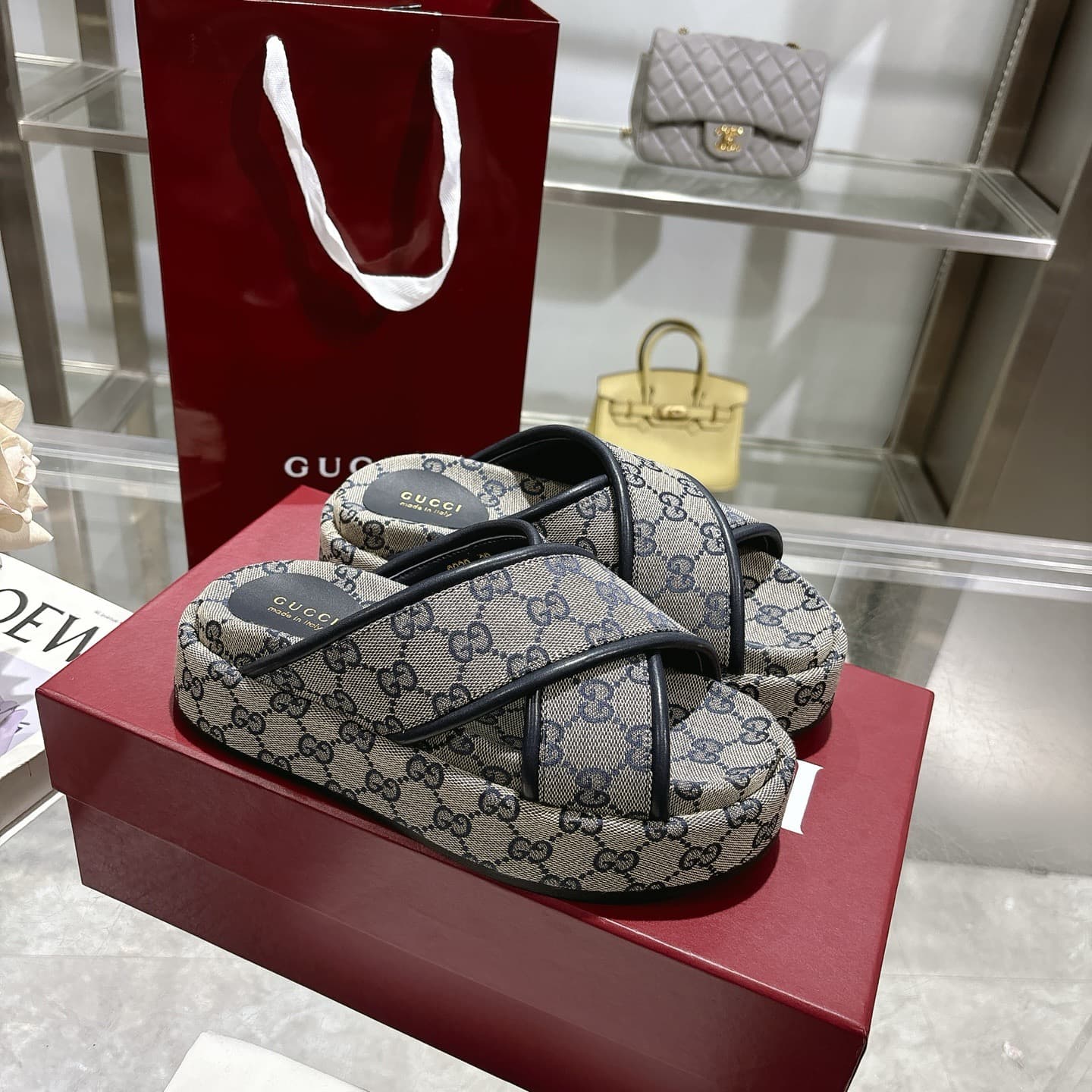 Gucci Slippers Heel High2.0cm