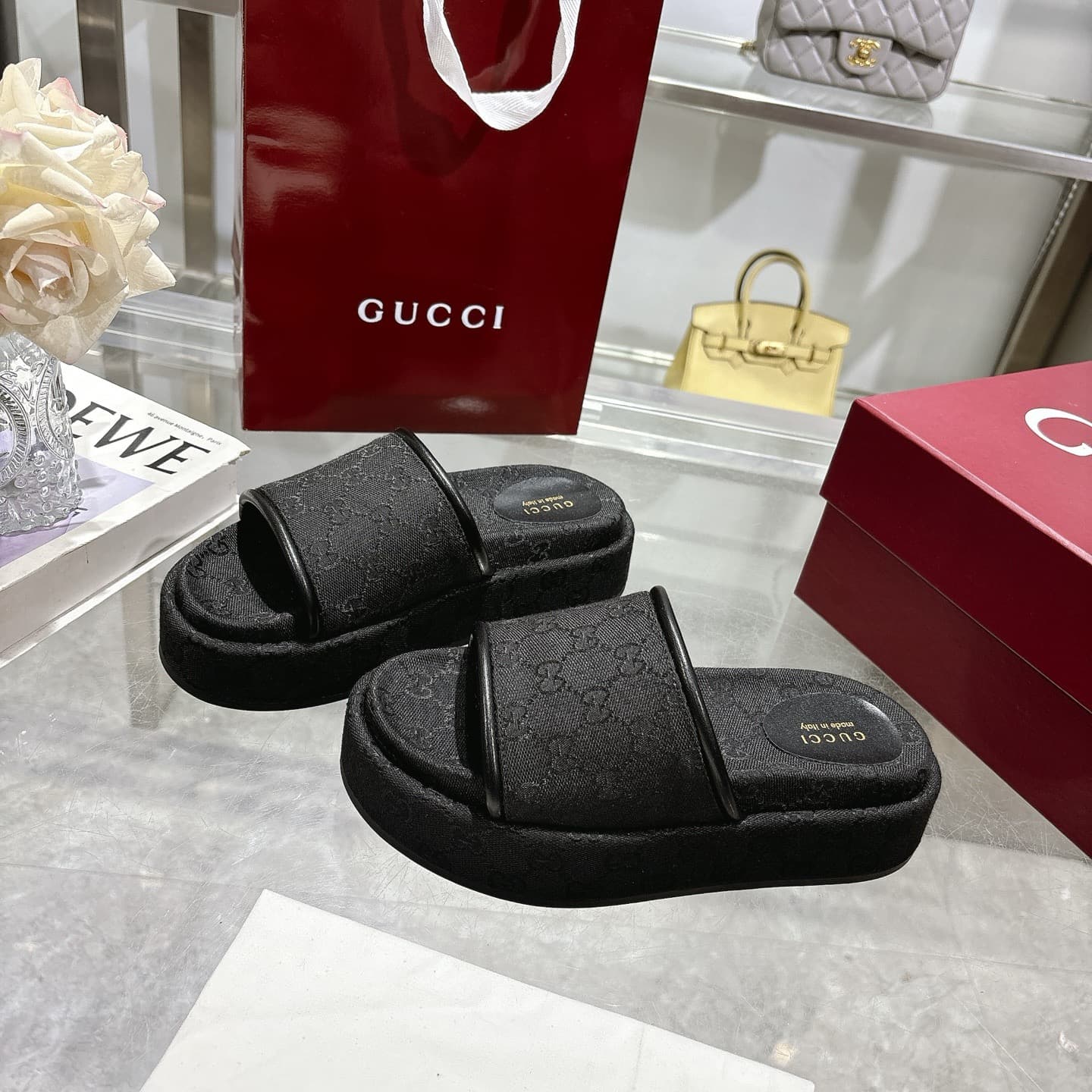 Gucci Slippers Heel High2.0cm