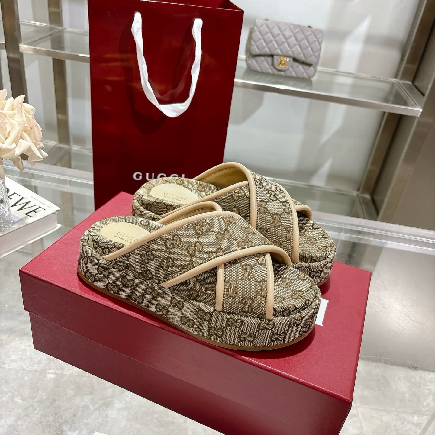 Gucci Slippers Heel High2.0cm