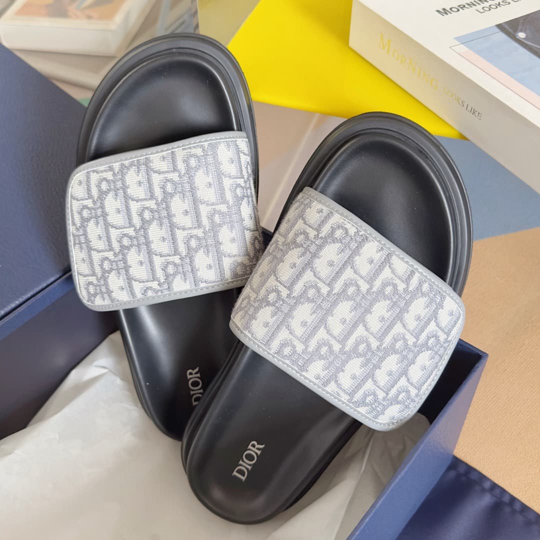 Dior Man Slippers Heel High3.5cm