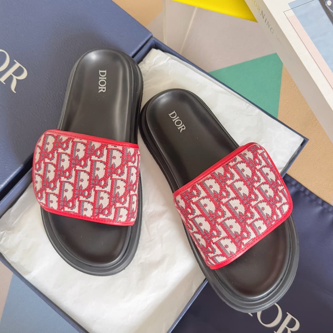 Dior Man Slippers Heel High3.5cm