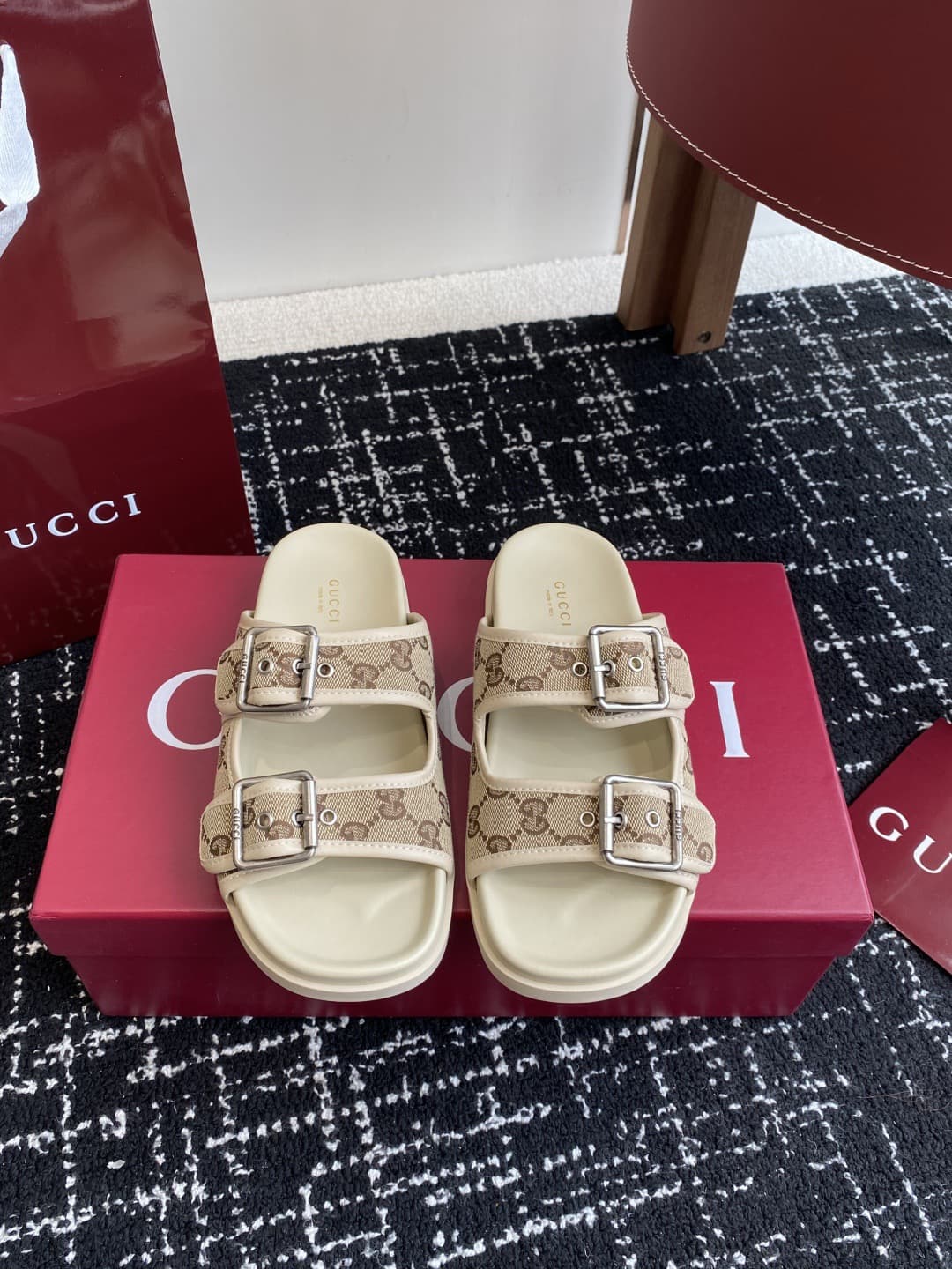 Gucci Slippers Heel High2.0cm