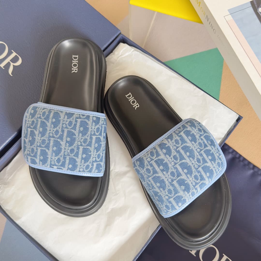 Dior Man Slippers Heel High3.5cm