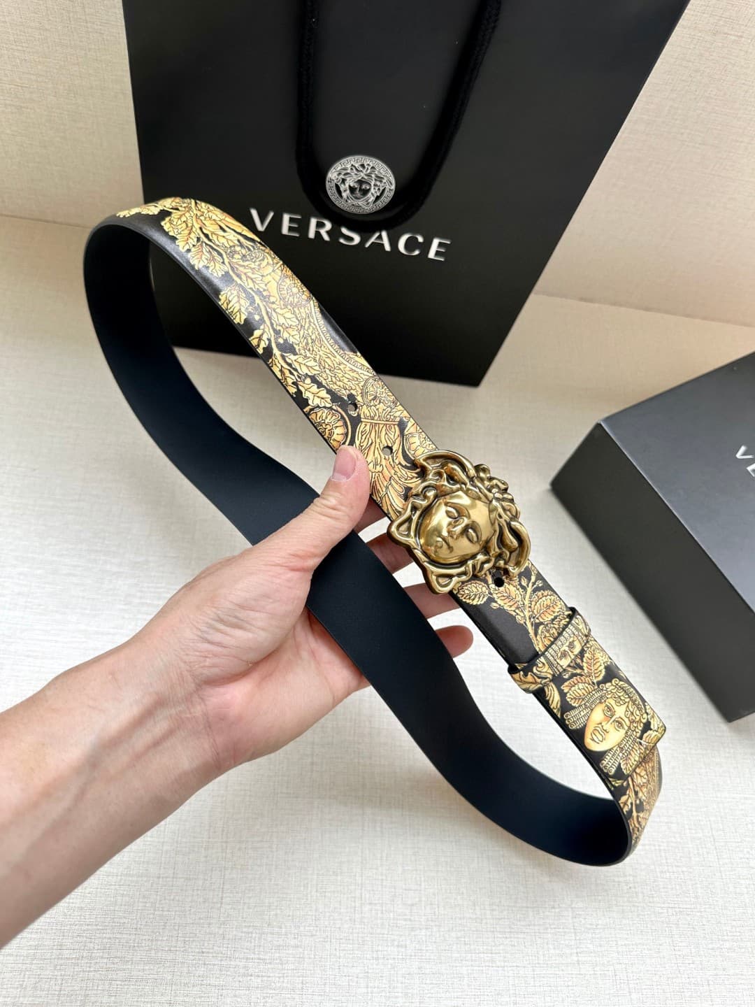 Versace Man 4.0cm Belt