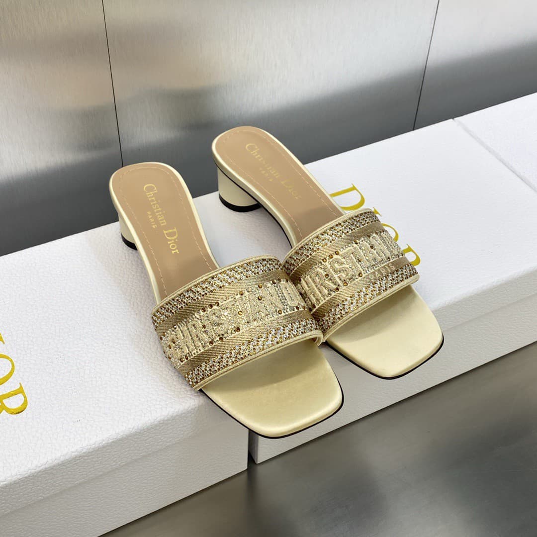 Dior Slippers Heel High4.5cm