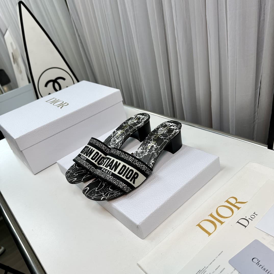 Dior Slippers Heel High4.5cm