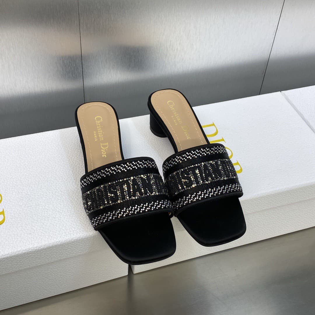 Dior Slippers Heel High4.5cm