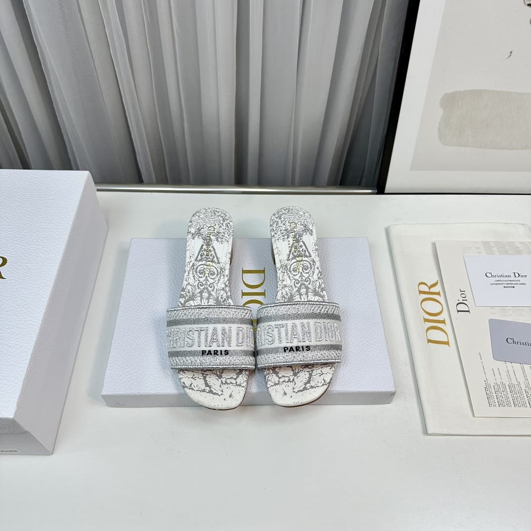 Dior Slippers Heel High4.5cm