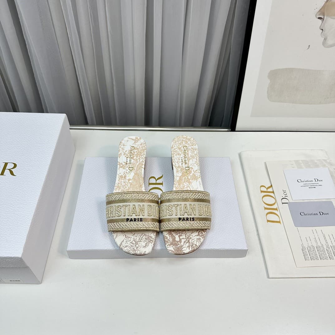 Dior Slippers Heel High4.5cm