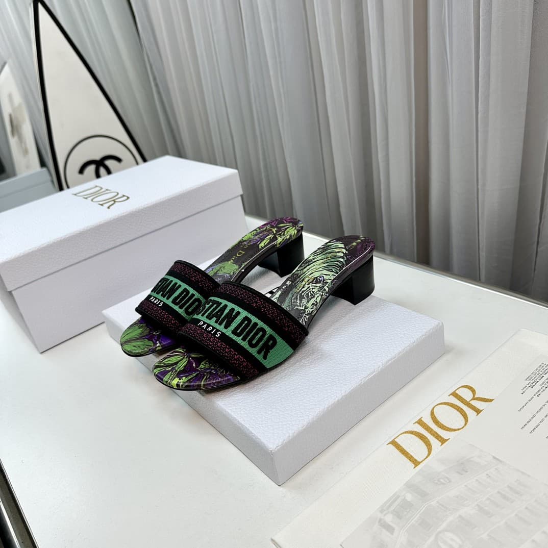 Dior  Slippers Heel High4.5cm