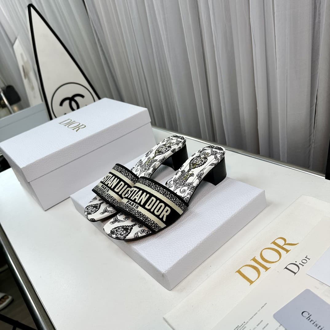 Dior Slippers Heel High4.5cm